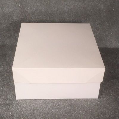 White 2 Piece Cake Box Lid & Base
