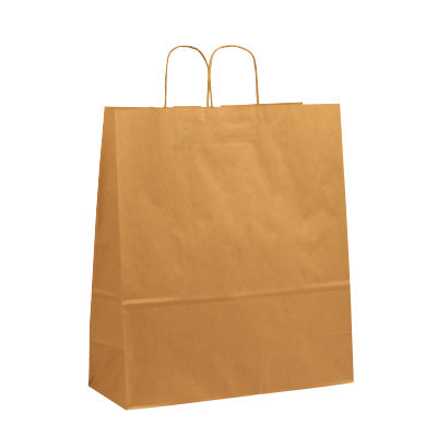 Ribbed Kraft TT Paper Carrier Bags
