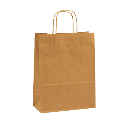Ribbed Kraft TT Paper Carrier Bags