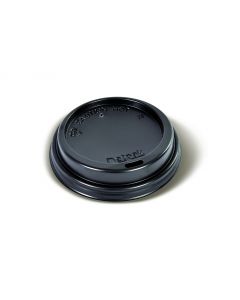 73mm Black Smooth lid (2000)  fits RecycleMe 160/200/240ml precision cups
