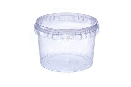 PET Clear Pot & Lid