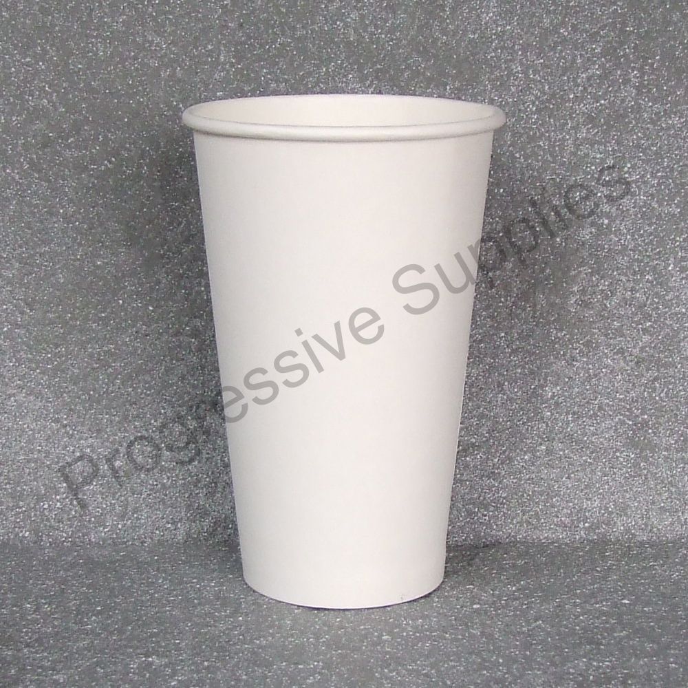 100 Pack 8oz White Paper Cups | Disposable Hot Drink Cups For Coffee, Tea, Parties - Eco-Friendly