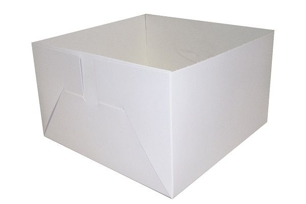 White 2 Piece Cake Box Lid & Base